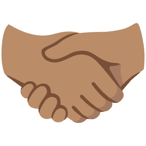 Handshake Medium Skin Tone Emoji from Noto Emoji Set