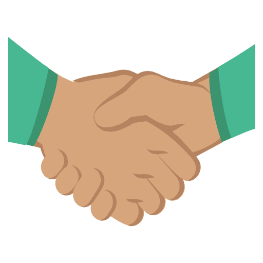 Handshake Medium Skin Tone Emoji from EmojiTwo Colors Set