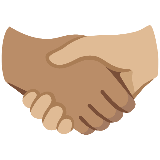 Handshake Medium Skin Tone Medium Light Skin Tone Element from Noto Emojis Set