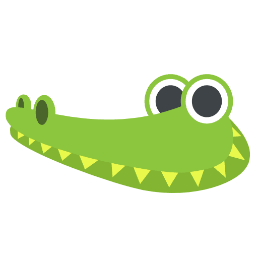 Happy Croco Element from EmojiTwo Colors Set