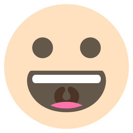 Happy Face With Mustache Emoji from EmojiTwo Colors Set