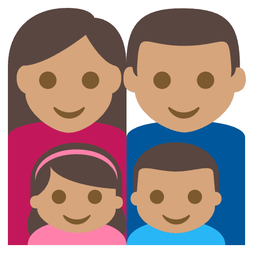 Happy Family Icon Element from EmojiTwo Colors Set