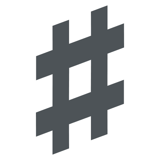 Hashtag Icon Emoji from EmojiTwo Colors Set