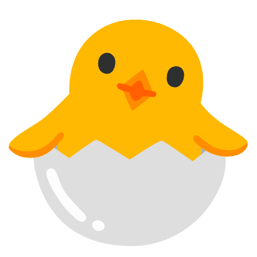 Hatching Chick Emoji from Noto Emojis Set