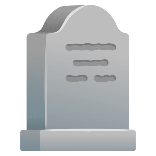 Headstone Emoji from Noto Emojis Set