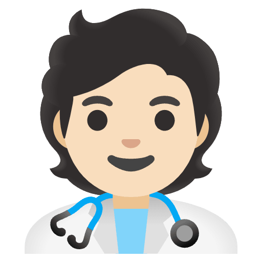 Health Worker Light Skin Tone Emoji from Noto Emoji Set
