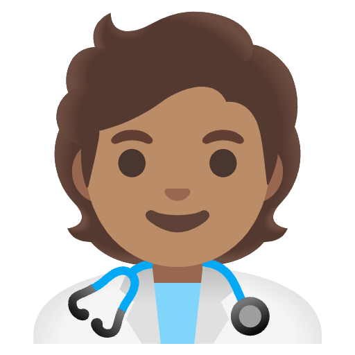 Health Worker Medium Skin Tone Emoji from Noto Emoji Set