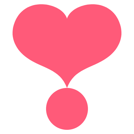 Heart Exclamation Emoji from EmojiTwo Colors Set