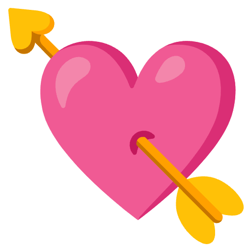 Heart With Arrow Emoji from Noto Emojis Set