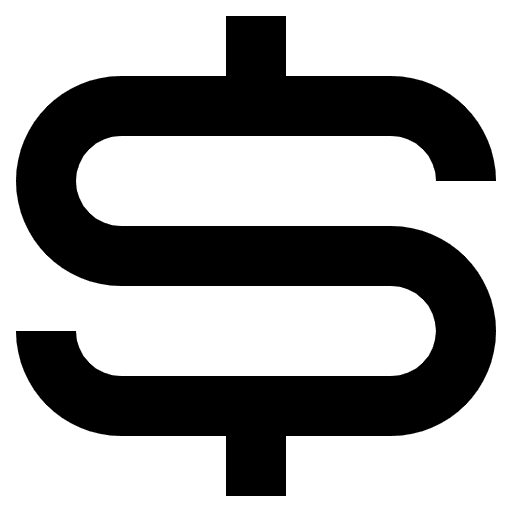 Heavy Dollar Sign Emoji from EmojiTwo Black Set