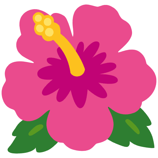 Hibiscus Emoji from Noto Emojis Set