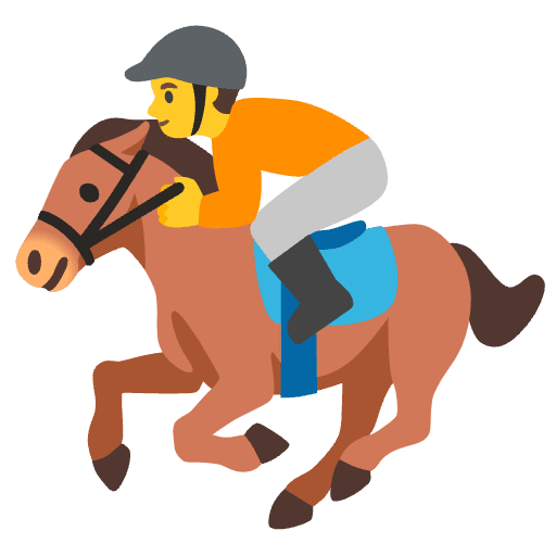 Horse Racing Element from Noto Emojis Set
