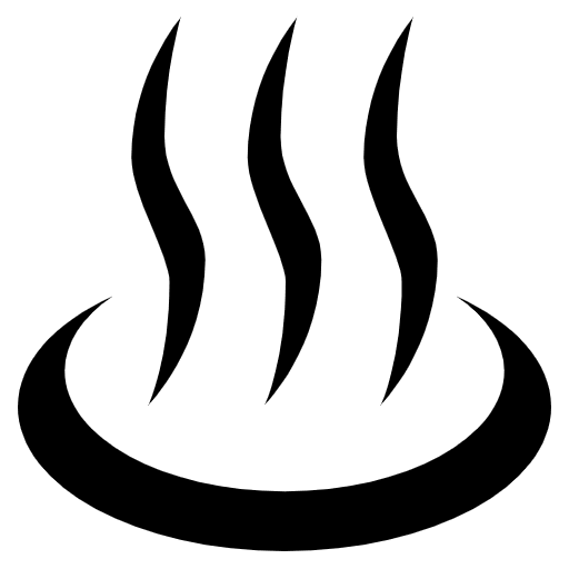 Hot Springs Emoji from EmojiTwo Black Set