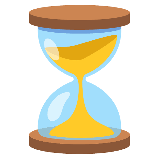 Hourglass Not Done Emoji from Noto Emojis Set