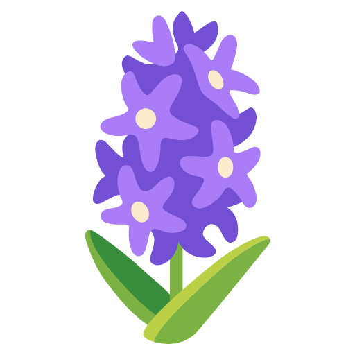 Hyacinth Emoji from Noto Emoji Set