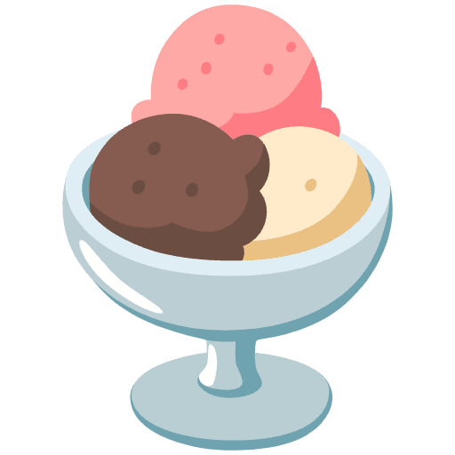 Ice Cream Emoji from Noto Emojis Set