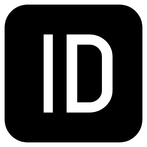 Id Button Element from EmojiTwo Black Set