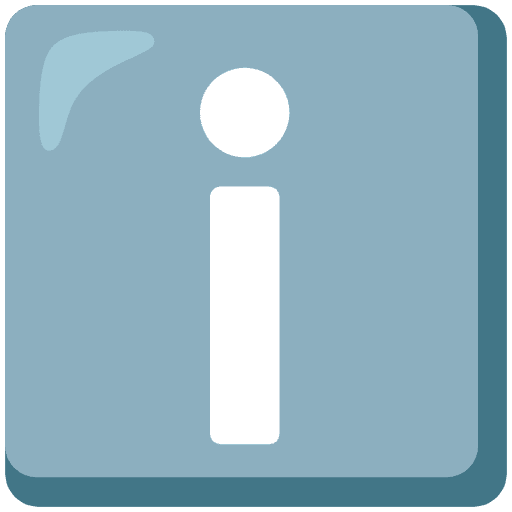 Information Emoji from Noto Emojis Set