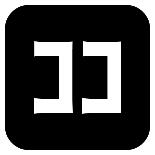 Japanese Here Button Emoji from EmojiTwo Black Set