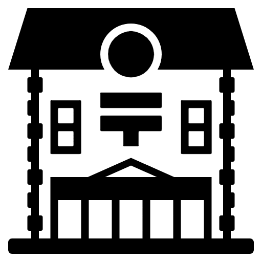 Japanese Post Office Element from EmojiTwo Black Set