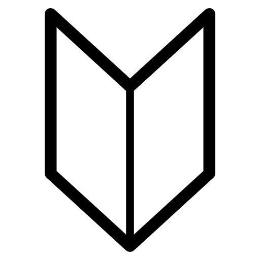 Japanese Symbol For Beginner Emoji from EmojiTwo Black Set