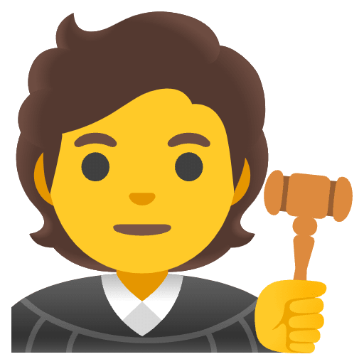 Judge Emoji from Noto Emojis Set