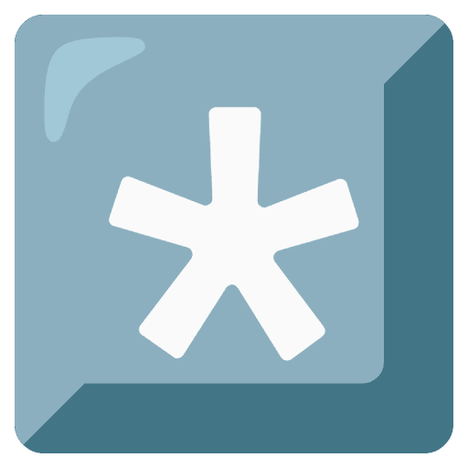 Keycap Asterisk Emoji from Noto Emojis Set