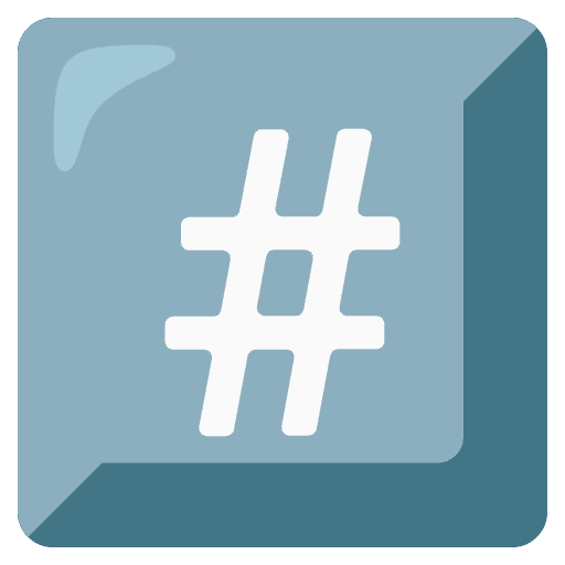 Keycap Number Sign Emoji from Noto Emoji Set