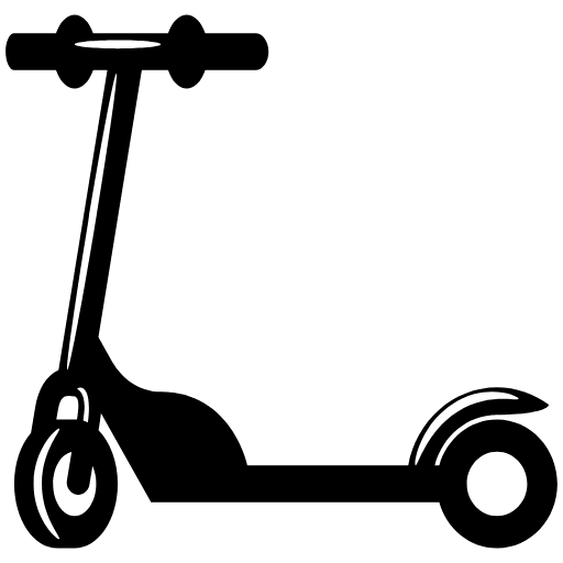 Kick Scooter Emoji from EmojiTwo Black Set