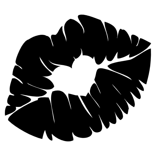 Kiss Mark Element from EmojiTwo Black Set