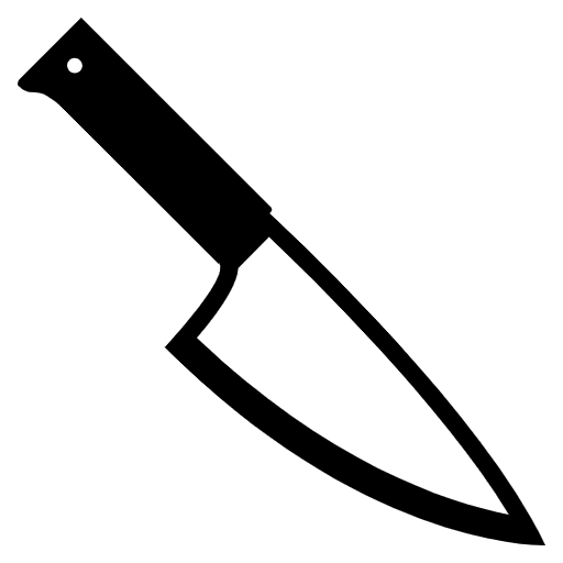 Kitchen Knife Emoji from EmojiTwo Black Set