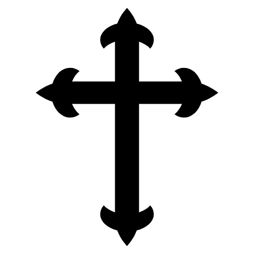 Latin Cross Emoji from EmojiTwo Black Set