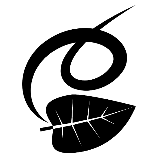 Leaf Fluttering In Wind Emoji from EmojiTwo Black Set
