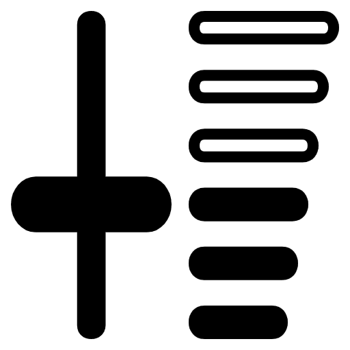 Level Slider Emoji from EmojiTwo Black Set