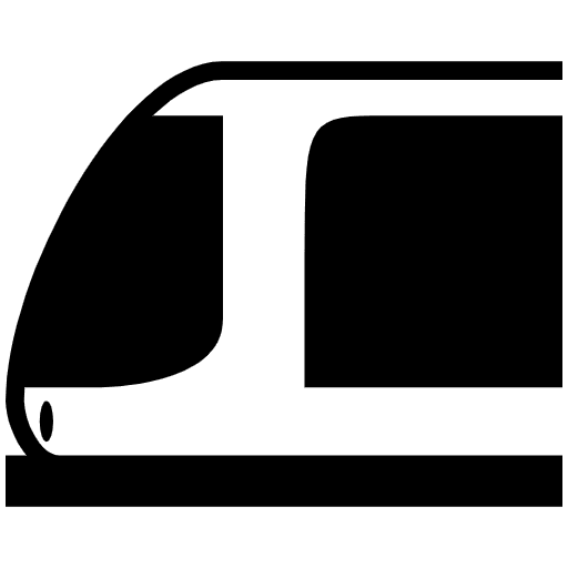 Light Rail Emoji from EmojiTwo Black Set