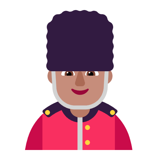 Man Guard Flat Medium Emoji from Fluent Emoji Flat Set