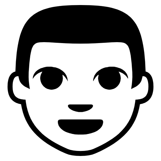 Man Emoji from EmojiTwo Black Set