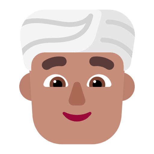 Man Wearing Turban Flat Medium Element from Fluent Emoji Flat Set