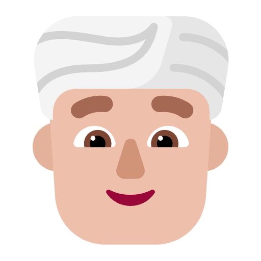 Man Wearing Turban Flat Medium Light Emoji from Fluent Emoji Flat Set