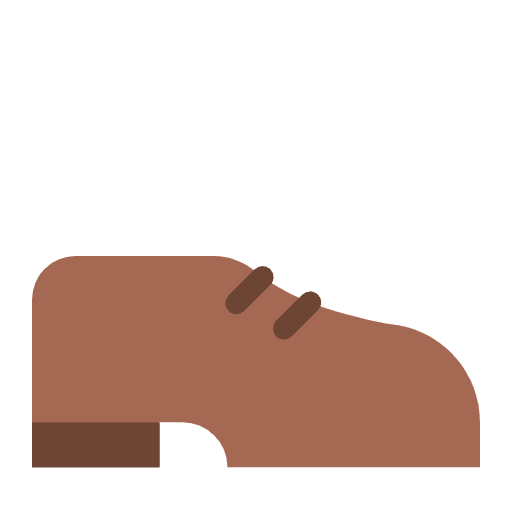 Mans Shoe Flat Element from Fluent Emoji Flat Set