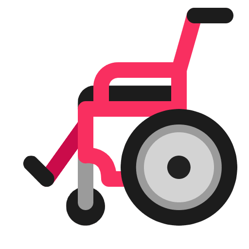 Manual Wheelchair Flat Emoji from Fluent Emoji Flat Set