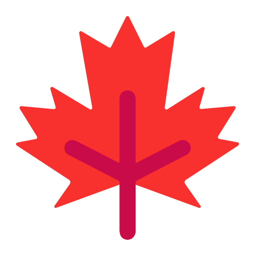 Maple Leaf Flat Emoji from Fluent Emoji Flat Set