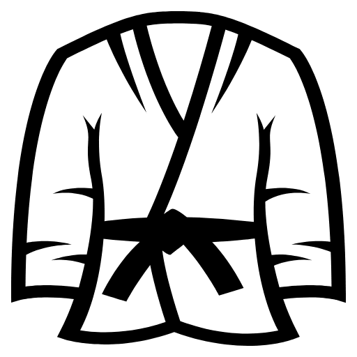 Martial Arts Uniform Emoji from EmojiTwo Black Set