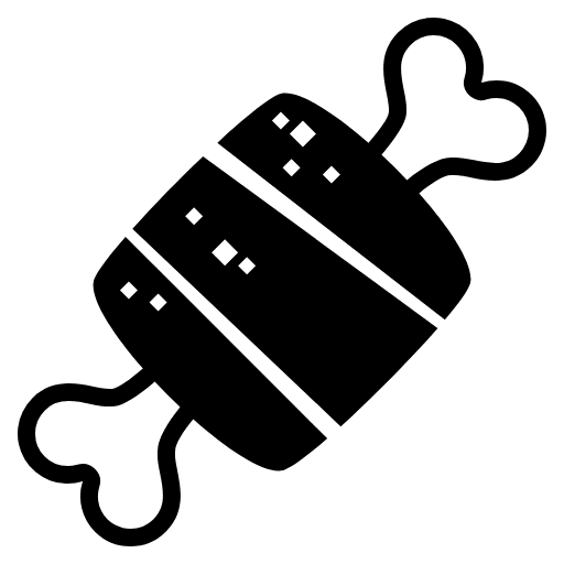 Meat On Bone Element from EmojiTwo Black Set