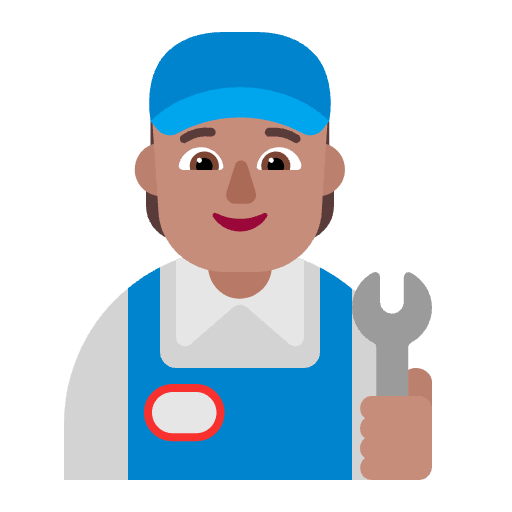 Mechanic Flat Medium Element from Fluent Emoji Flat Set