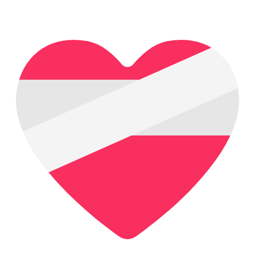 Mending Heart Flat Emoji from Fluent Emoji Flat Set