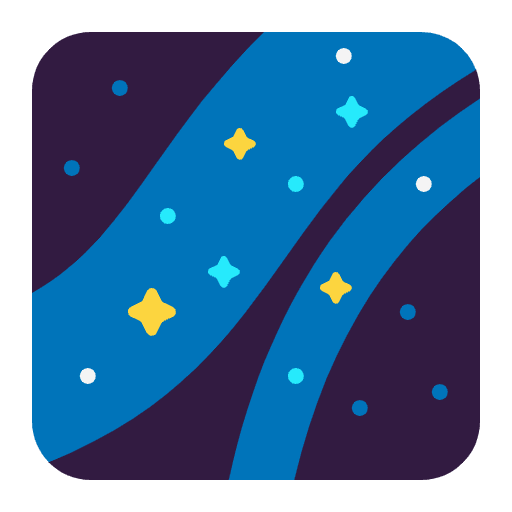 Milky Way Flat Emoji from Fluent Emoji Flat Set