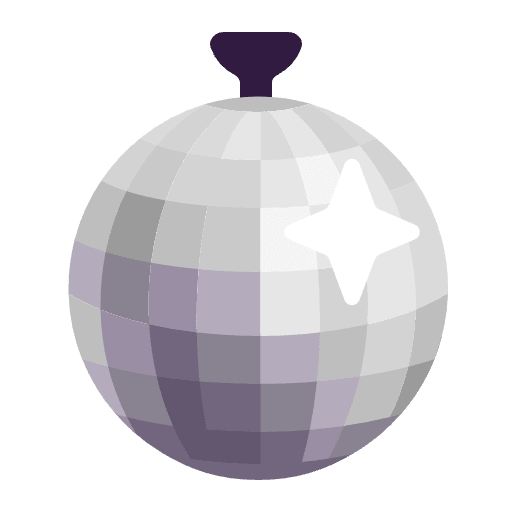 Mirror Ball Flat Emoji from Fluent Emoji Flat Set