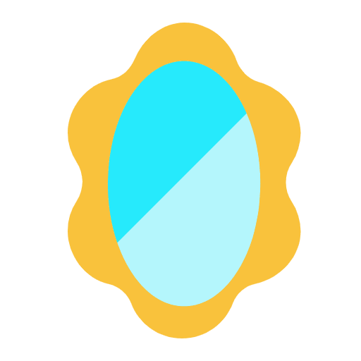 Mirror Flat Emoji from Fluent Emoji Flat Set