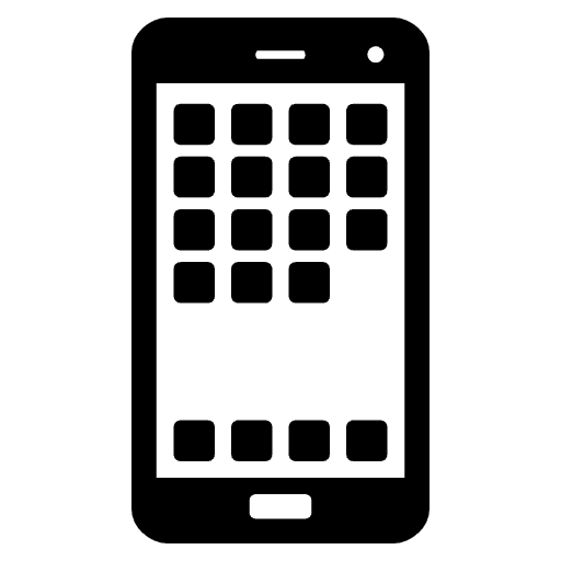 Mobile Phone Emoji from EmojiTwo Black Set